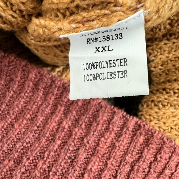 Pink Clover NWT Striped Crochet Sweater Size XXL - Picture 4 of 5